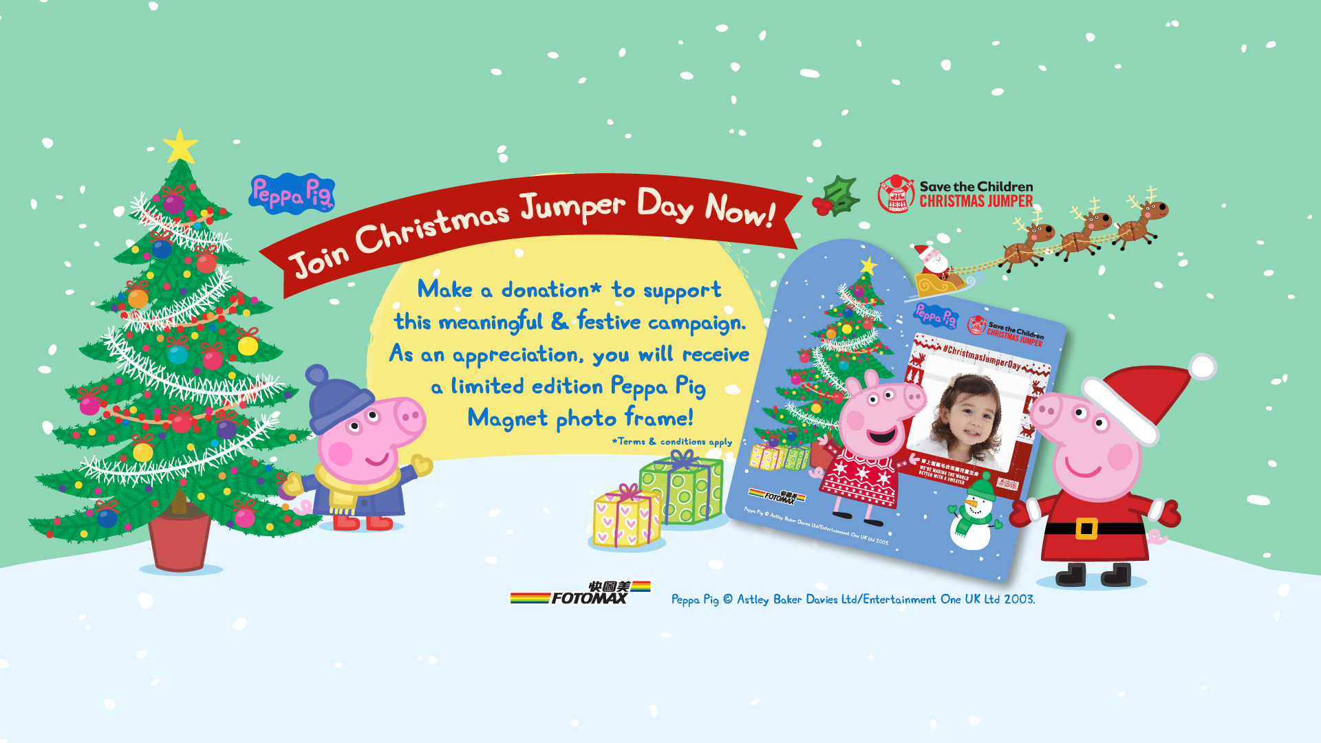 Christmas Jumper Day Peppa Pig Banner