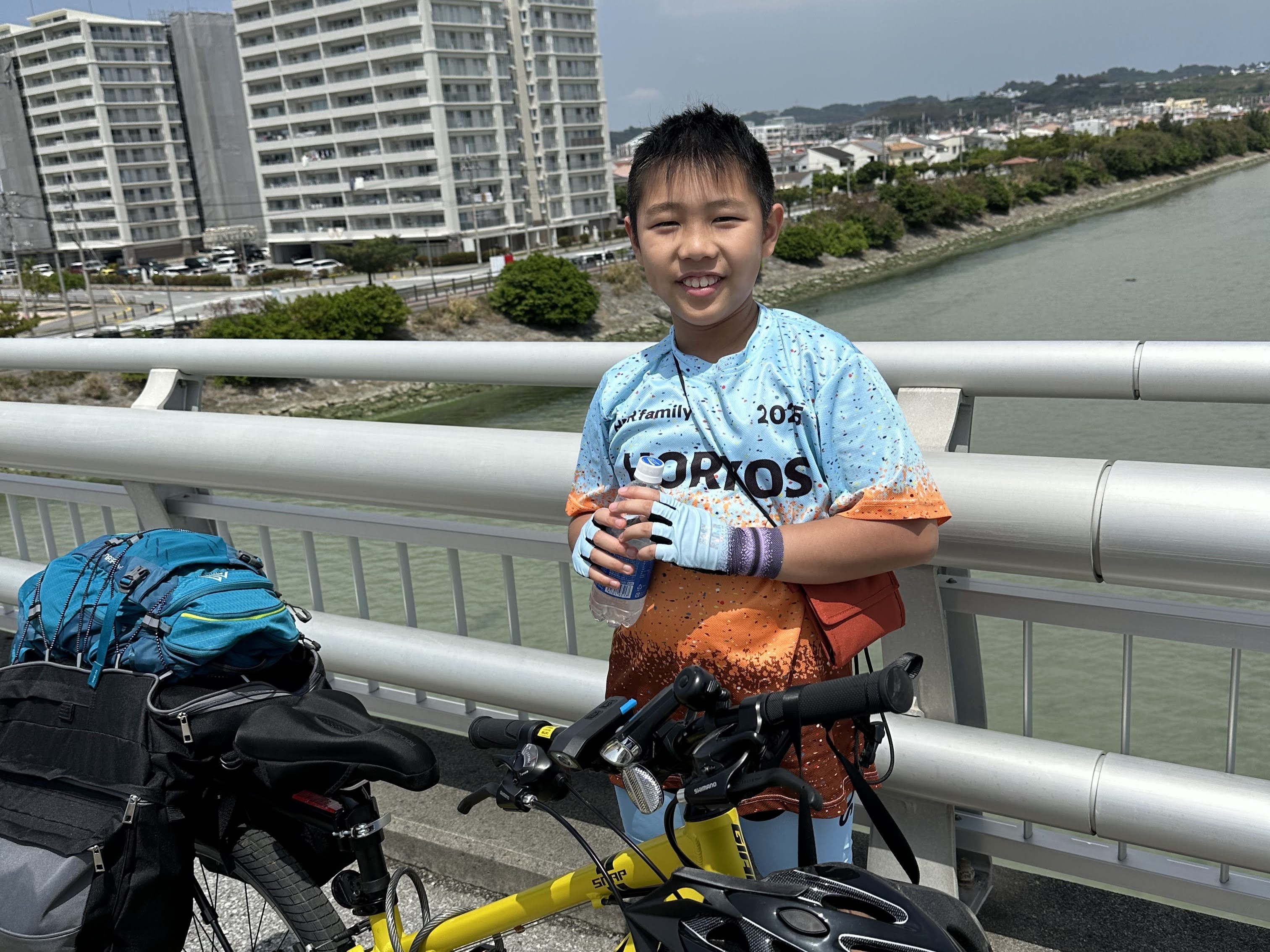 Primary 6 student Horkos Wang cycles 385km around the island to raise funds for children in need 3