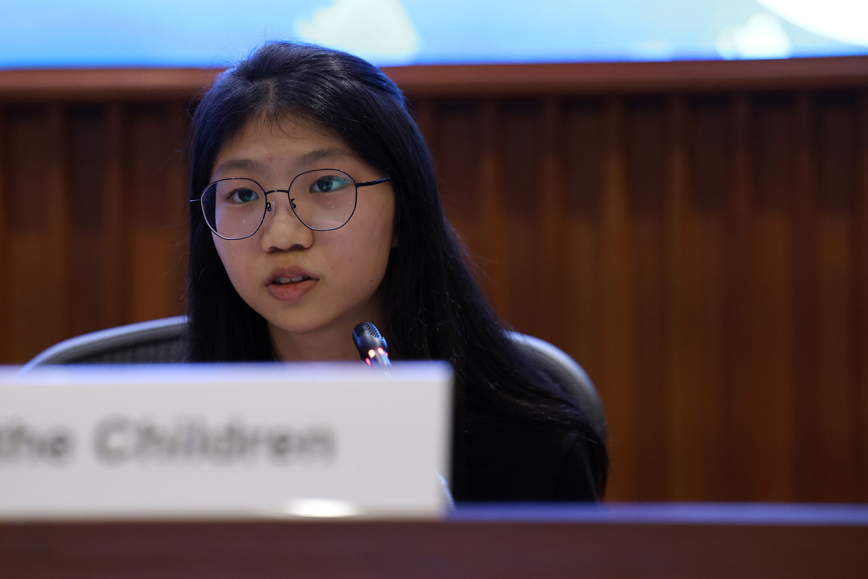 上屆青年氣候大使 Alice於聯合國環境規劃署SEA of Solutions 2024會議上發言